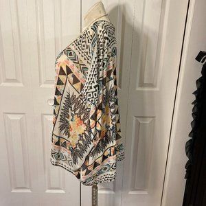 Star Scene Los Angeles Sheer Bohemian Aztec Kimono Coverup